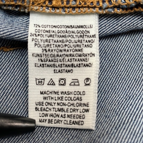 Free People High Rise Skinny Cropped Jeans Women's Size 29 Side Zip Stretch Soft - Picture 13 of 13